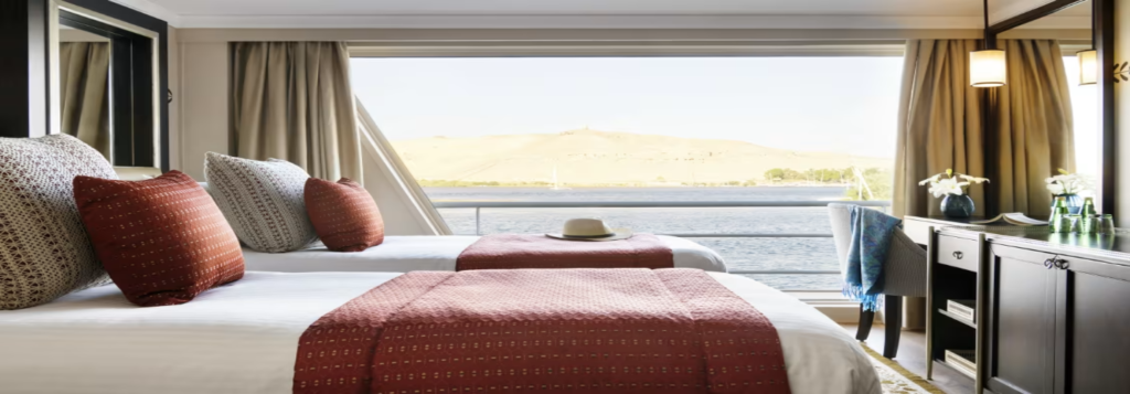 Sanctuary Sun Boat IV Nile Cruise Standard Cabin Twin Beds - Direct Nile Cruise Egypt